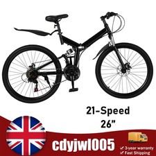 21-Speed Folding Mountain Bike