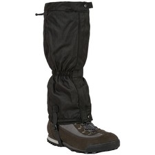Highlander V2 Walking Gaiters Legwraps Puttees Hiking Outdoors Mud Black