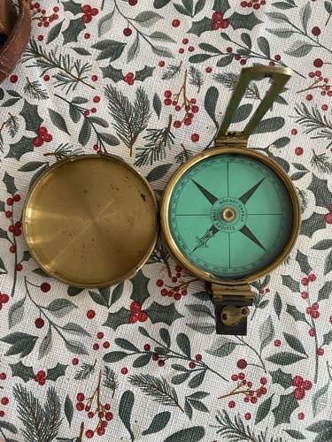 Antique brass cased prismatic - brass,