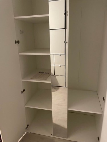 Ikea vihals white wardrobe - vihals,