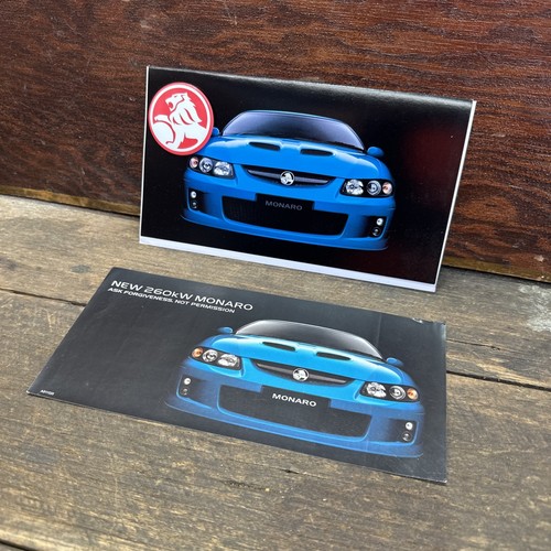 Holden monaro promo card - holden,