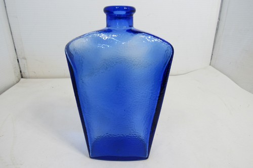 Textured cobalt blue glass - textured,