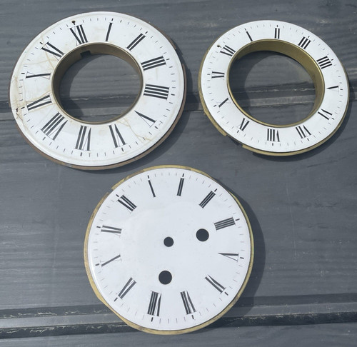 Antique clock dial faces - clock,