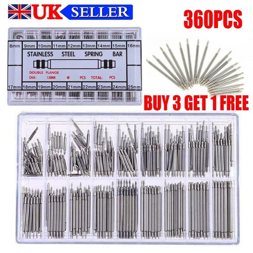 360pcs watch pins spring bars - watch,