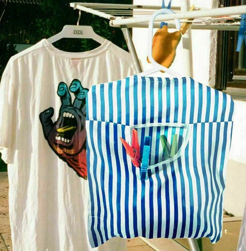 Hanging fabric peg bag - peg, clothes