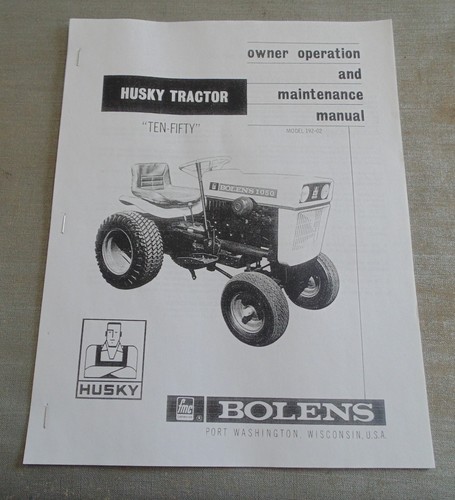Bolens husky tractor - husky,