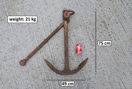 Old vintage iron boat - old,