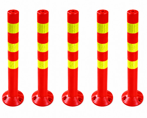 Bollard plastic warnpfosten - 5x,