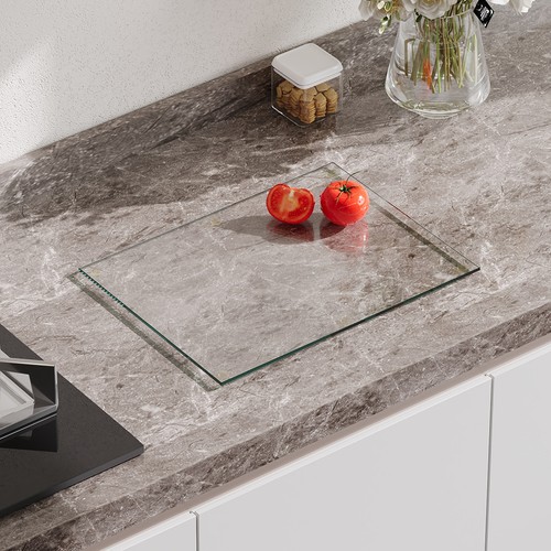 Tempered glass chopping board - glass,