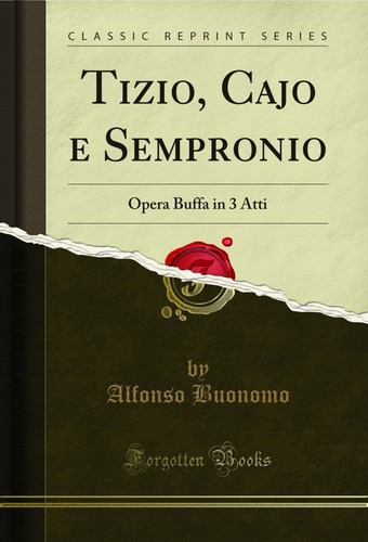 Tizio cajo sempronio - e, opera