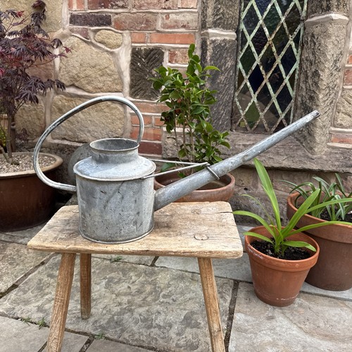 Vintage galvanized watering - galvanized,