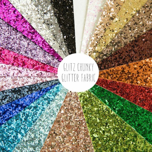 Glitz chunky glitter fabric - glitter,