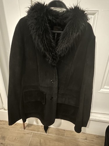 Dkny real sheepskin jacket - real,