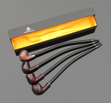 Gandalf Style Long Curved Smoking Pipe, Vintage Resin Moulded Bowls 16" / 41cm