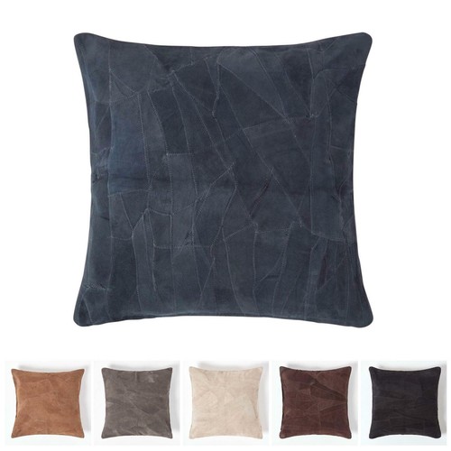 Suede leather cushion with - cushion,
