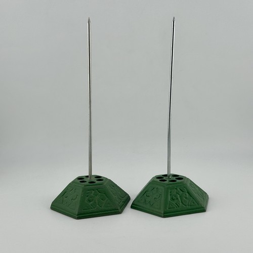 Pair green cast iron receipt - pair,