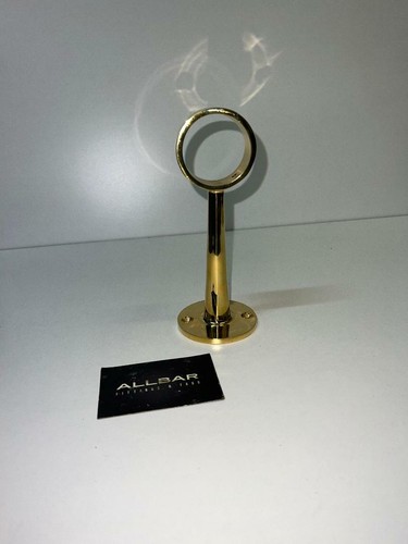 Foot rail bracket brass - rail, bracket-