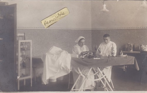 Old photo nurse uniform - photo,
