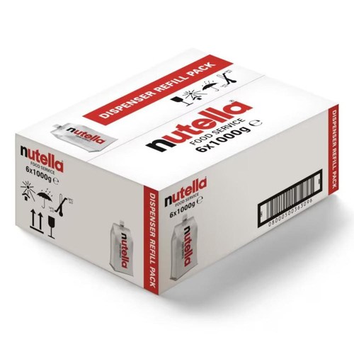 Nutella 1kg pouches - 6, x