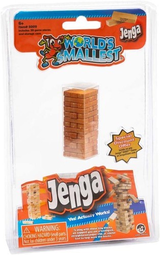 Worlds smallest jenga - worlds, game