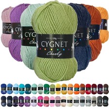 Cygnet CHUNKY Yarn 100% Acrylic Knitting Crochet Wool 100g Ball