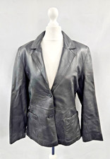 AMARANTO Leather Jacket Black