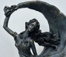 Large Divine Goddess of Victory Bronze Hot Cast Sculpture Figurine Figure Statue