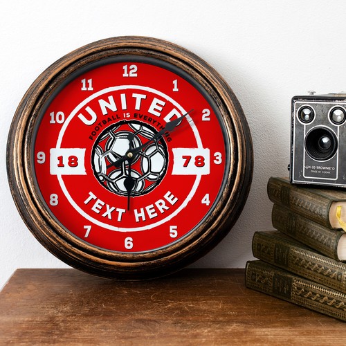 Personalised manchester clock - personalised,