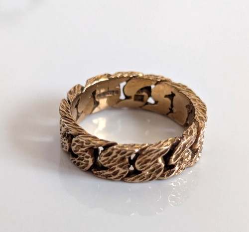 9ct yellow gold - gold, keeper
