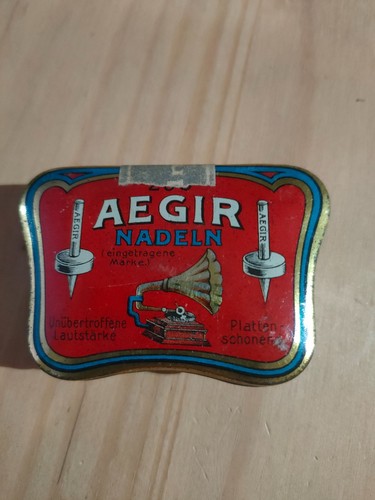 Aegir gramophone needle tin.
