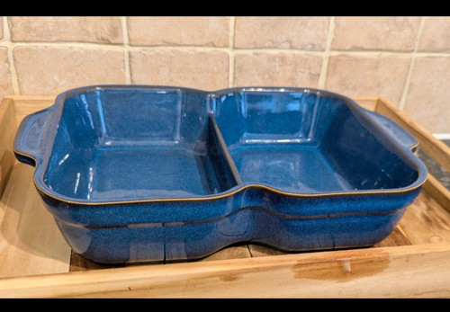 Denby imperial blue divided - denby,