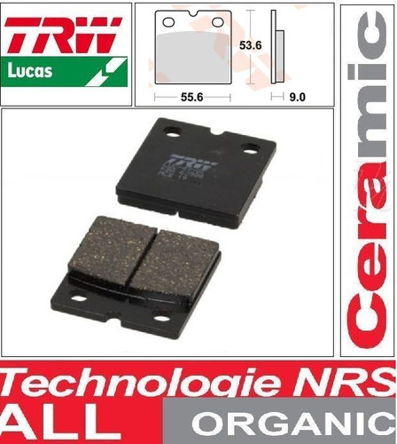 Set rear brake pads trw - of, 2