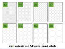 Round Labels On A4 Sheets