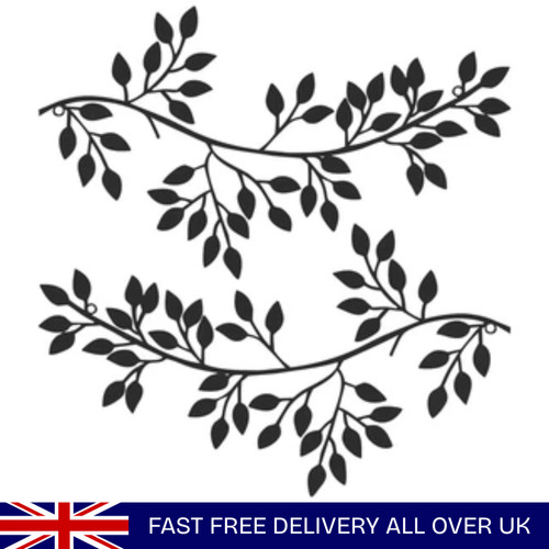 2pcs metal wall art tree - 2pcs, leaf
