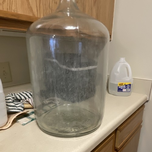 Clear glass carboy - carboy, 6.5