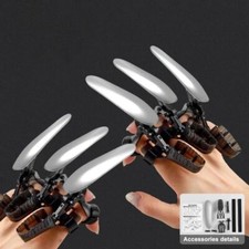Luminous Wolverine Claws 3d Printed Mechanical Claw Toy Finger Anime Cosplay