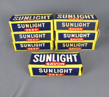 Vintage Rare Sunlight Original 'Pure Soap' Pack of 2x Bars Savon Zeep Brand New