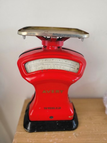 Vintage post office scales - post,