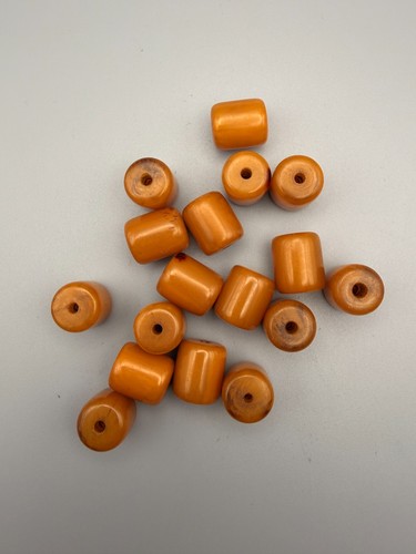 Bakelite barrel shape beads - barrel,