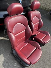 BMW E46 M3 Coupe Red Leather Interior Nappa Leather
