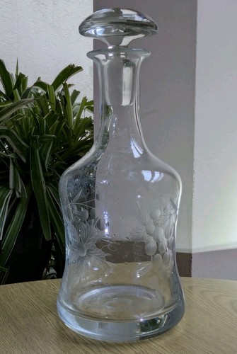 Hand blown glass wine - , decanter