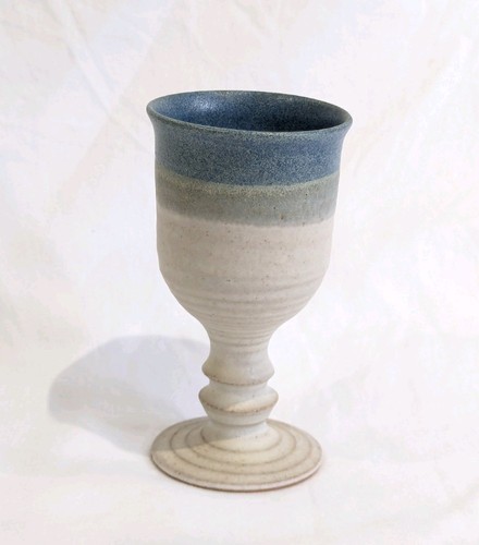Studio pottery blue white - studio,