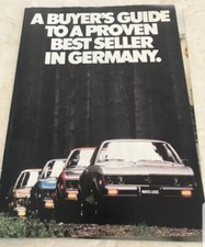 1970s OPEL MANTA  Sales Brochure 