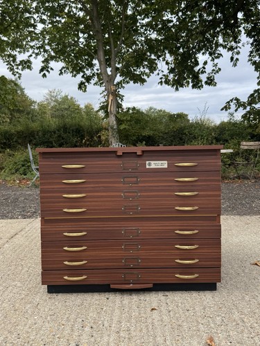 Vintage plan chest drawers - of,