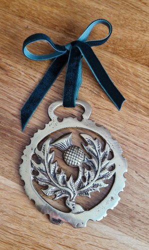 Vintage scottish thistle horse - vintage,