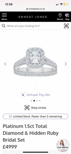 Platinum natural diamond - , 1.5