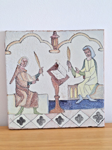 Vintage hand painted - hand,