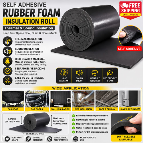 Self adhesive rubber - rubber, foam
