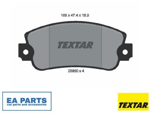 Brake pad set - disc, for