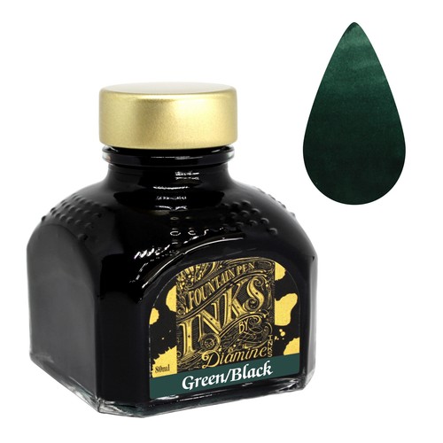 Diamine 80ml green - ink, for